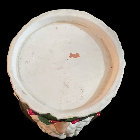 Vintage Dept 56 Old World Santa Kris Kringle Pillar Candleholder. - Picture 9 of 11